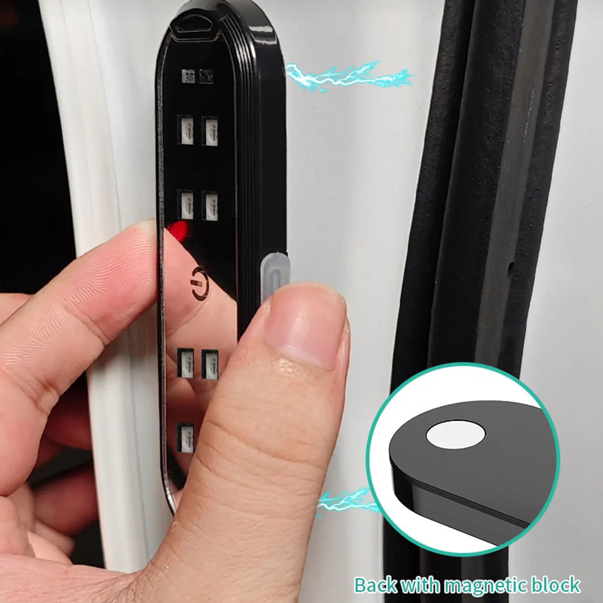 2PCS RGB Wireless Car Door LED Lights – Magnetic Welcome & Warning Lamps