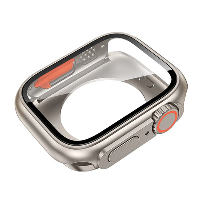 Screen Protector Cover for Apple Watch 46mm 44mm 45mm 40mm 41mm Hard PC Front Rear Bumper Case iwatch 10 9 8 7 6 Change To Ultra