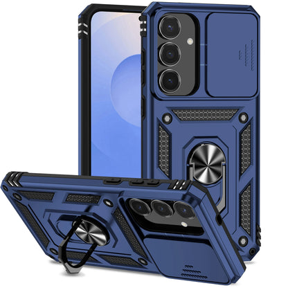 Armor Case For Samsung Galaxy S25 FE S25Edge A17 A07 A56 A26 A36 A16 A06 S25FE Coque Ring Holder Shockproof Lens Protect Cover