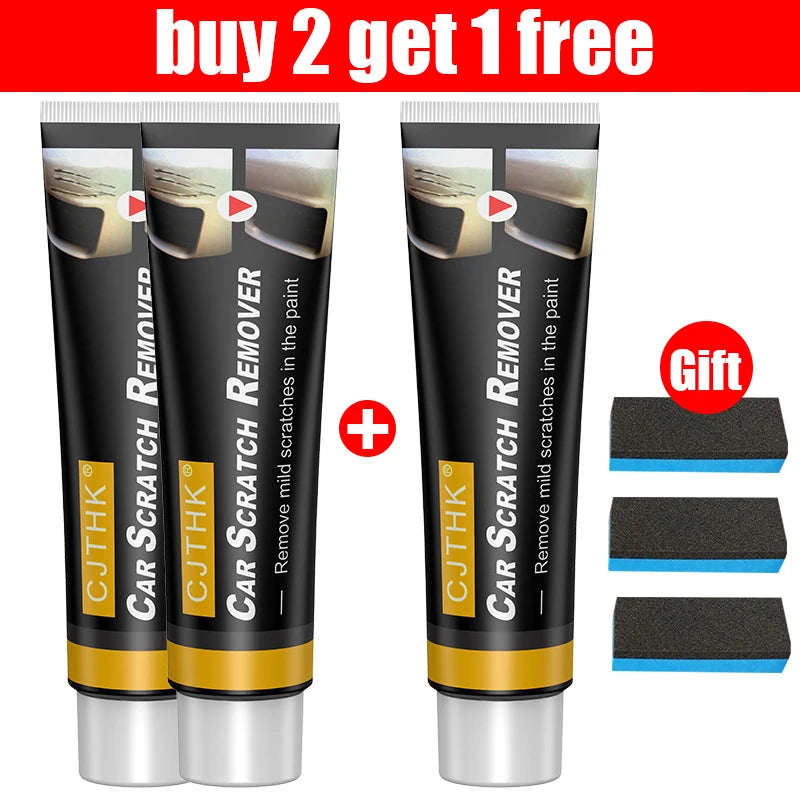 Car Scratch Remover Kit – Auto Paint Repair Polish & Anti-Scratch Wax Compound