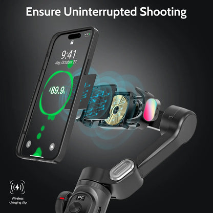 Pro 3-Axis Gimbal Stabilizer for iPhone & Android