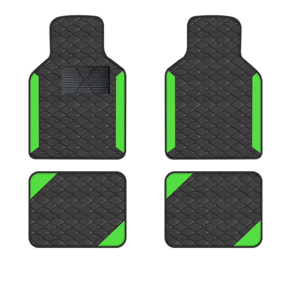 4pcs Luxury Car Floor Mats (Non-Slip & Durable)