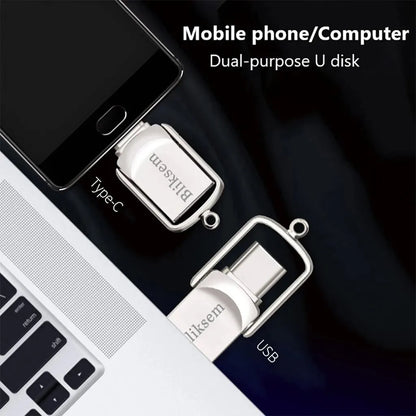 Bliksem 2-in-1 USB Flash Drive – Type-C & USB Storage (32GB/64GB/128GB)