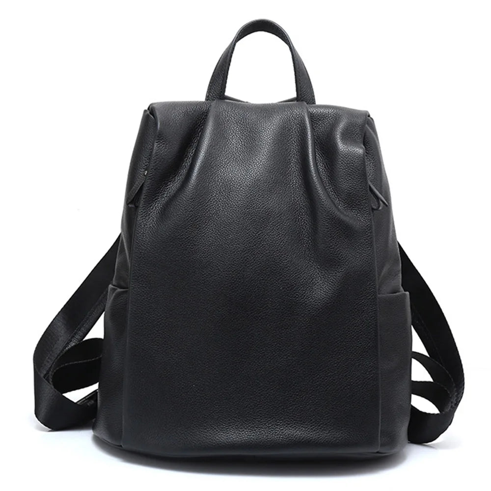 Zency Anti-Theft Genuine Leather Women’s Laptop Backpack