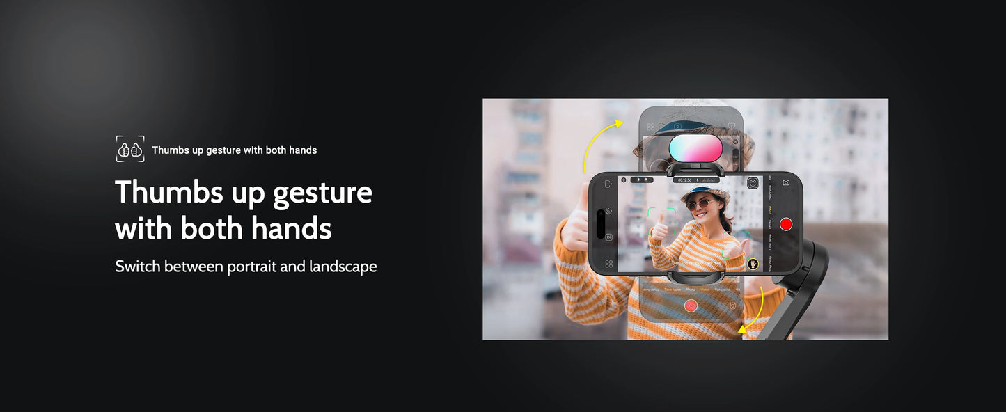 Pro 3-Axis Gimbal Stabilizer for iPhone & Android