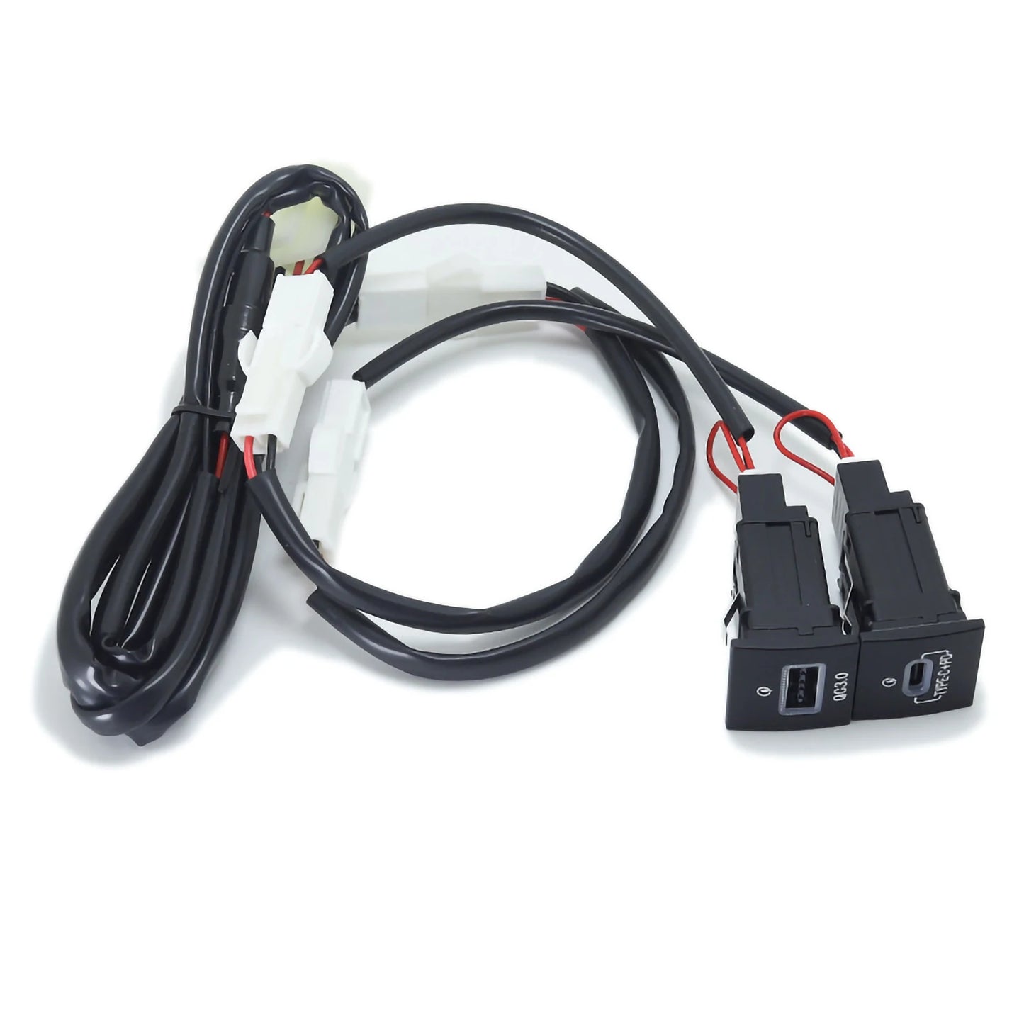 USB Car Charger Socket QC3.0 & Type-C PD for VW Golf 6, Jetta 5, Scirocco (2006–2012) – 12V/24V
