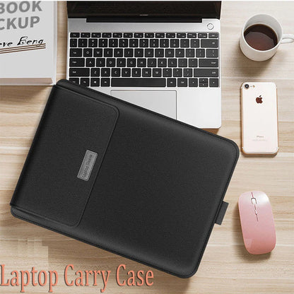 for Samsung Galaxy Book 4 5 Pro 360 Laptop Bag Flip Sleeve Stand Cable Belt Charger Mouse Pouch PU Antiwater Notebook Carry Case