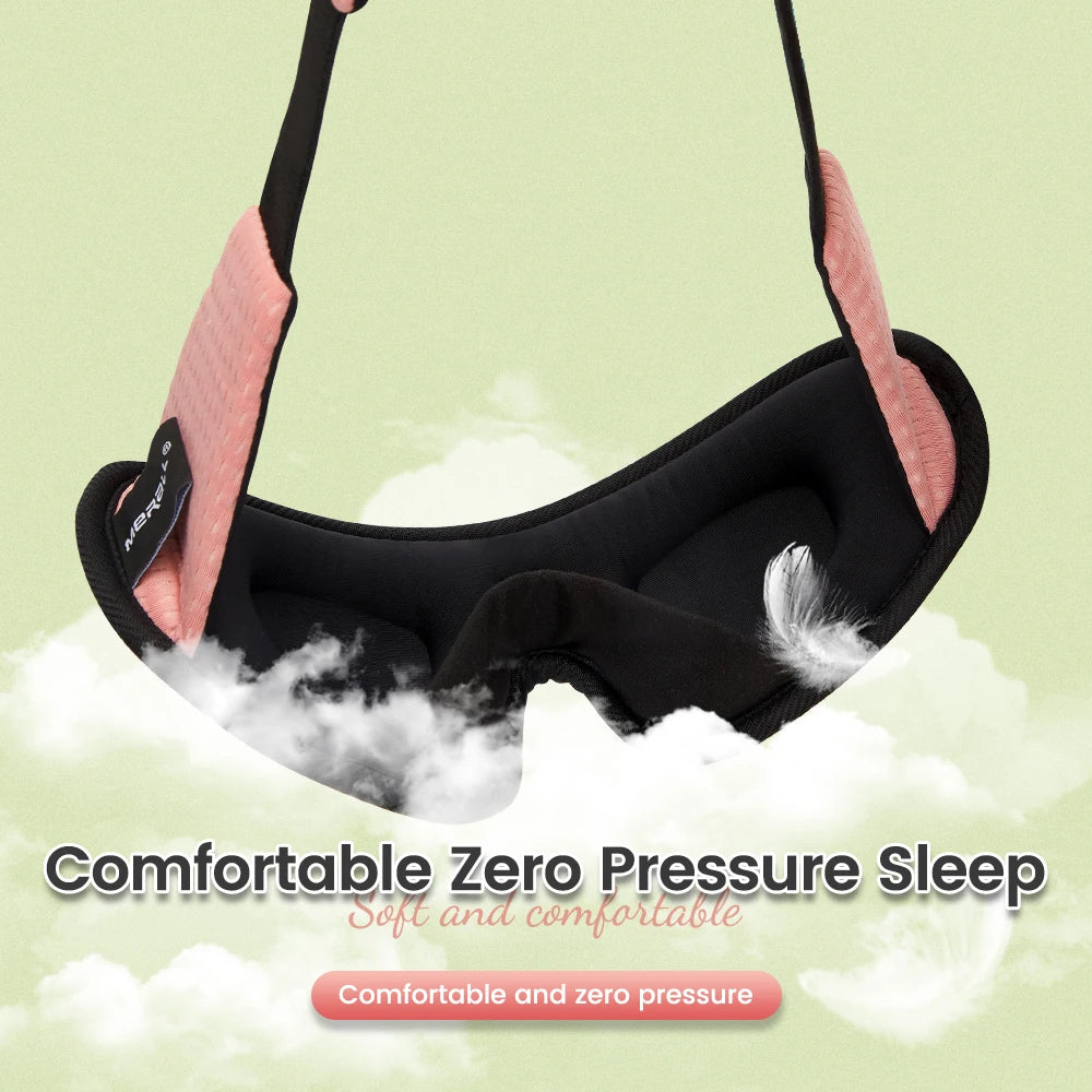 3D Sleep Mask – 100% Blackout Eye Mask for Travel & Relaxation