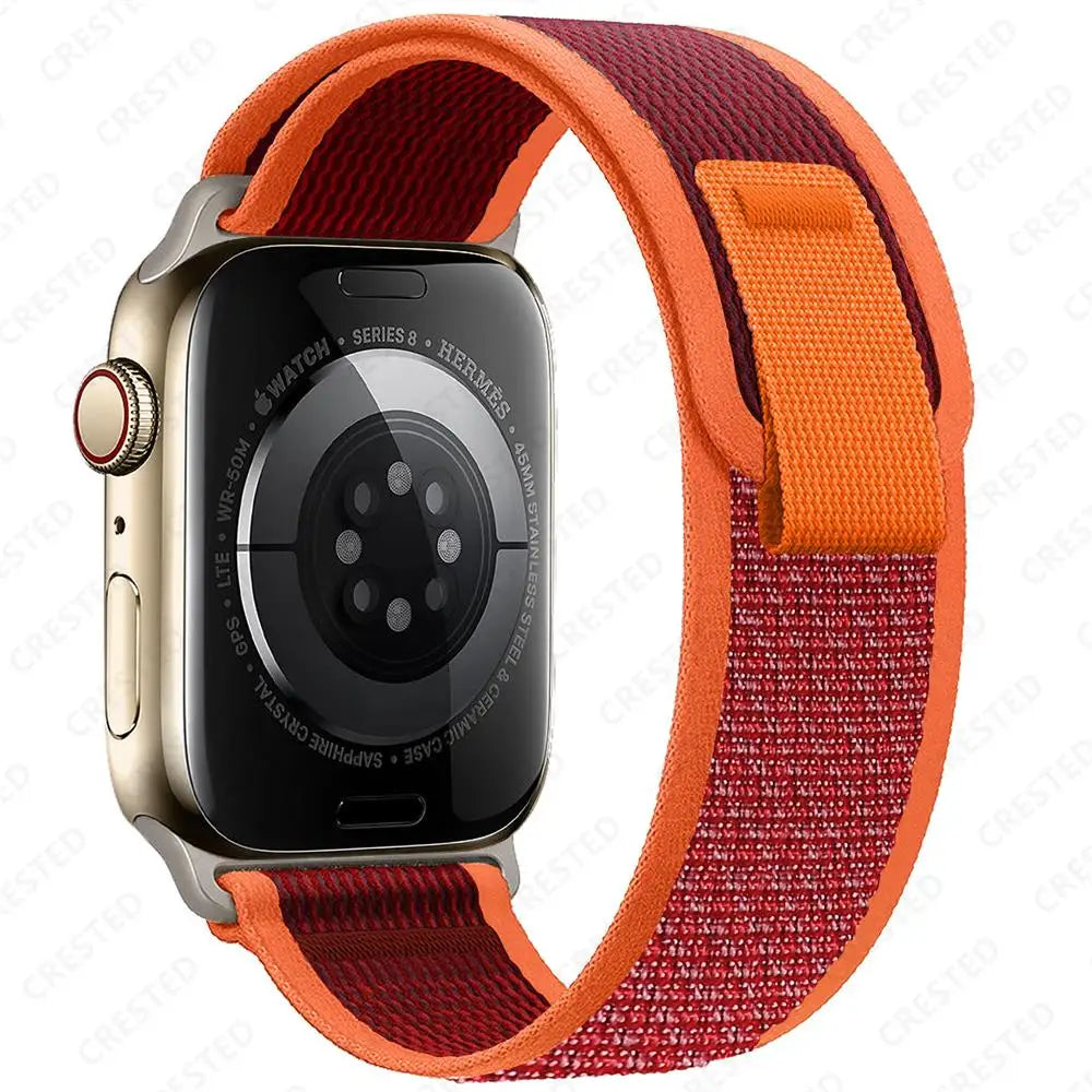 Trail Loop Strap for Apple Watch – Adjustable Sport Band (40–49mm, Ultra/Series Compatible)