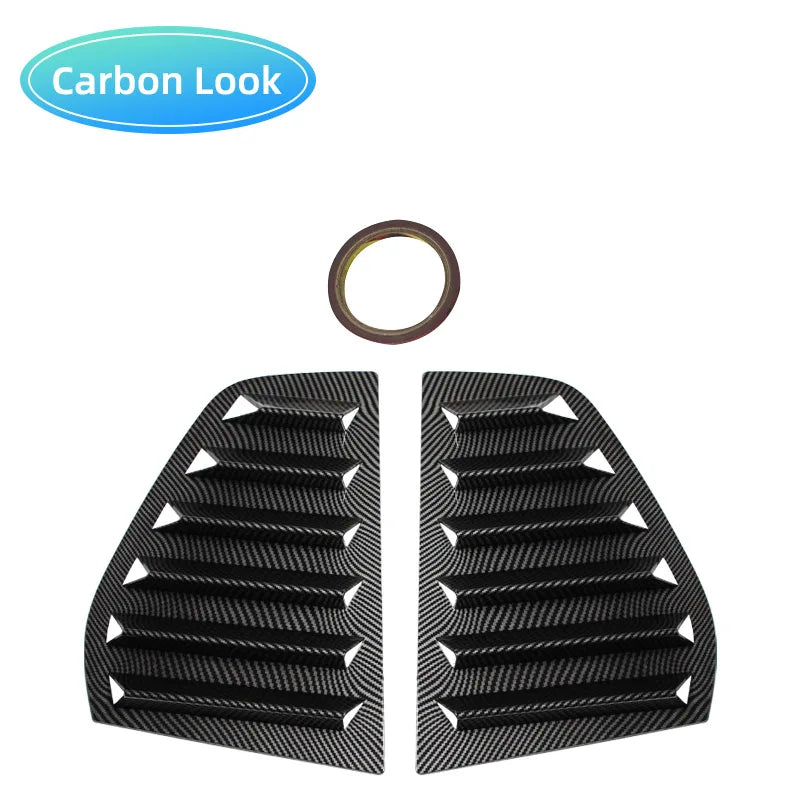 Pair Rear Side Window Trim Spoiler For VW Golf 5 Golf 6 Golf 7 MK5 MK6 MK7 MK7.5 2003-2020 Window Shutter Cover Louver Air Vents