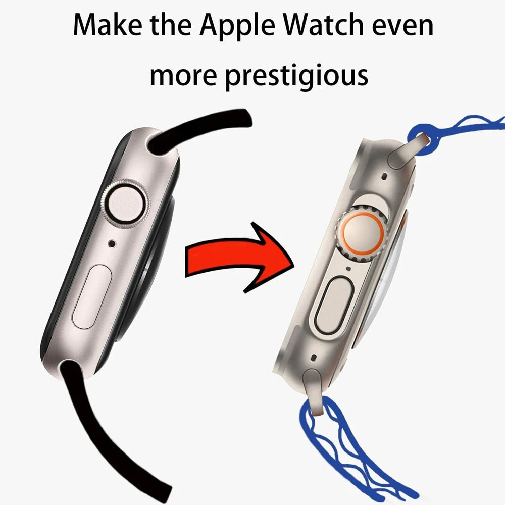 Apple Watch Bumper Case with Screen Protector – Hard PC Front & Rear Cover (40–45mm, Series Compatible)