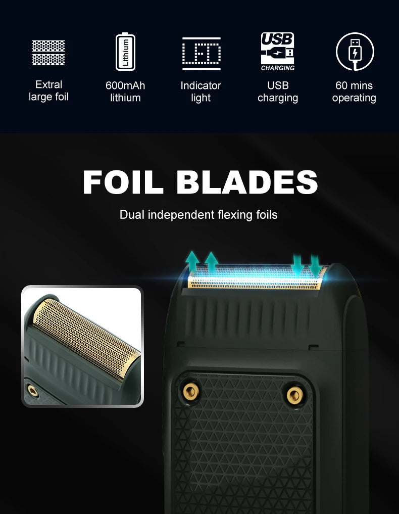 VGR V-353 Electric Shaver – Portable Rechargeable Mini Beard Razor for Men