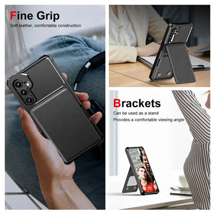 For Samsung S26 S25 S24 S23 S22 Ultra Plus FE A57 A37 A17 A56 A36 A16 A55 A35 A15 Wallet Case with Card Holder Slot Phone Cover