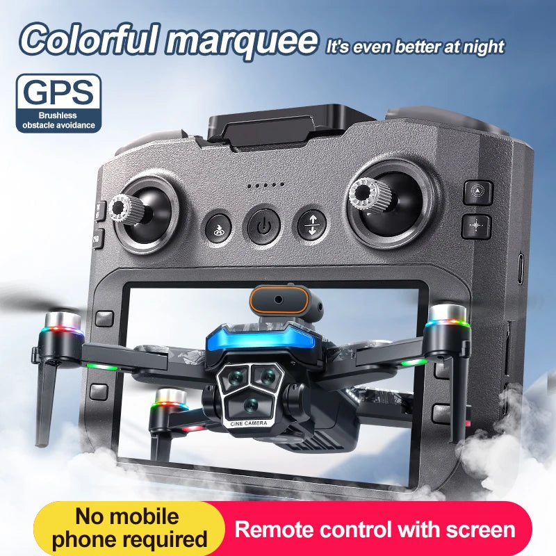 A14 Pro Max Drone 8K HD – Dual Camera GPS 5G WiFi Brushless RC Drone with Obstacle