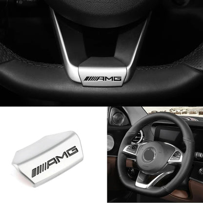 Car Emblem Badge Steering Wheel Decoration Trim Sticker For Mercedes Benz AMG W206 W204 W205 W212 W213 W221 W222 W223 W251 W464