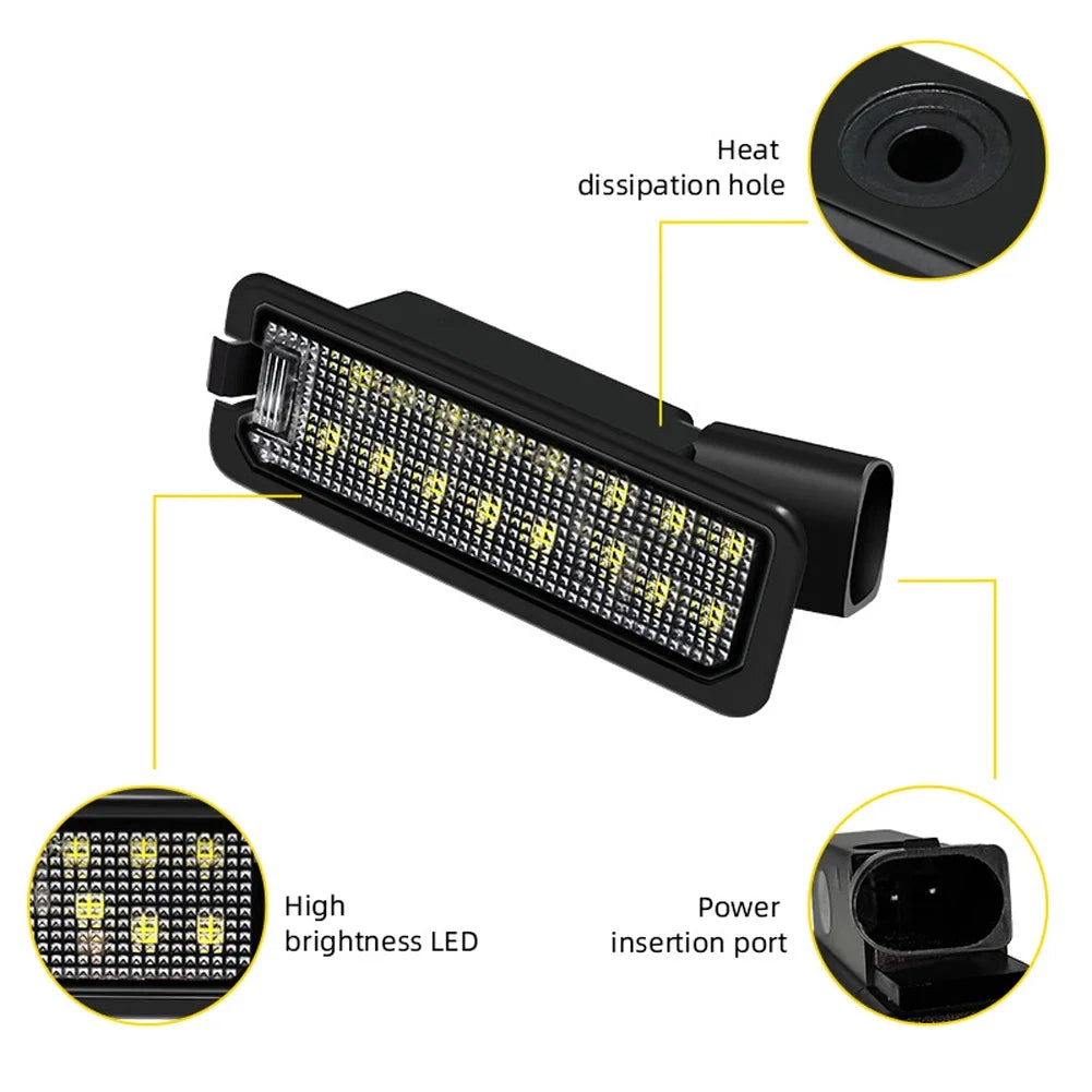 1/2Pc LED License Plate Light For VW Golf 4/5/6/7 Scirocco Eos Beetle Passat Polo Amarok T-Roc Arteon Phaeton Lupo OEM 1K8943021
