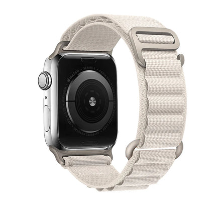 Nylon Alpine Strap for Apple Watch – Adjustable Sport Band (40–49mm, Ultra & Series Compatible)
