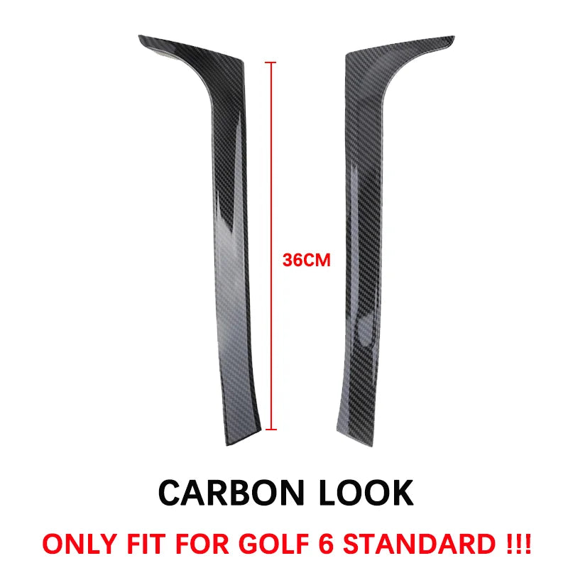 For VW Golf 6 MK6 GTI R GTD Standard 2008-2013 Glossy Black Rear Window Side Trunk Spoiler Canard Canards Splitter Accessories