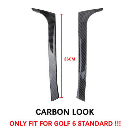 For VW Golf 6 MK6 GTI R GTD Standard 2008-2013 Glossy Black Rear Window Side Trunk Spoiler Canard Canards Splitter Accessories
