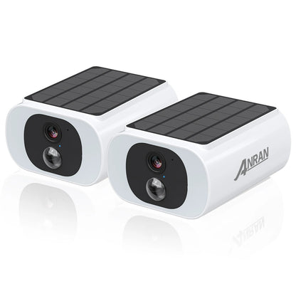 ANRAN Solar WiFi Security Camera – 3MP Outdoor Wireless CCTV (2–3 Pack)