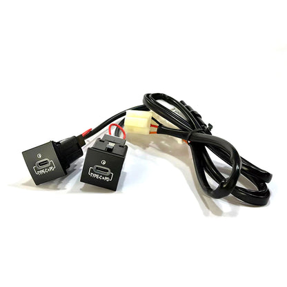 USB Car Charger Socket QC3.0 & Type-C PD for VW Golf 6, Jetta 5, Scirocco (2006–2012) – 12V/24V