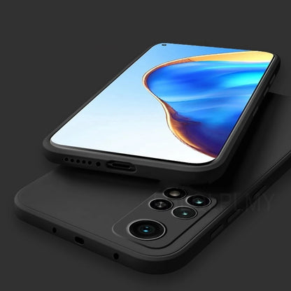 Square Liquid Silicone Soft Case For Xiaomi Redmi Note 10 5G 9 8 7 Pro 8T 9T 9S 10S 6 6A 8A 9A 9C Nfc Full Protection Cover