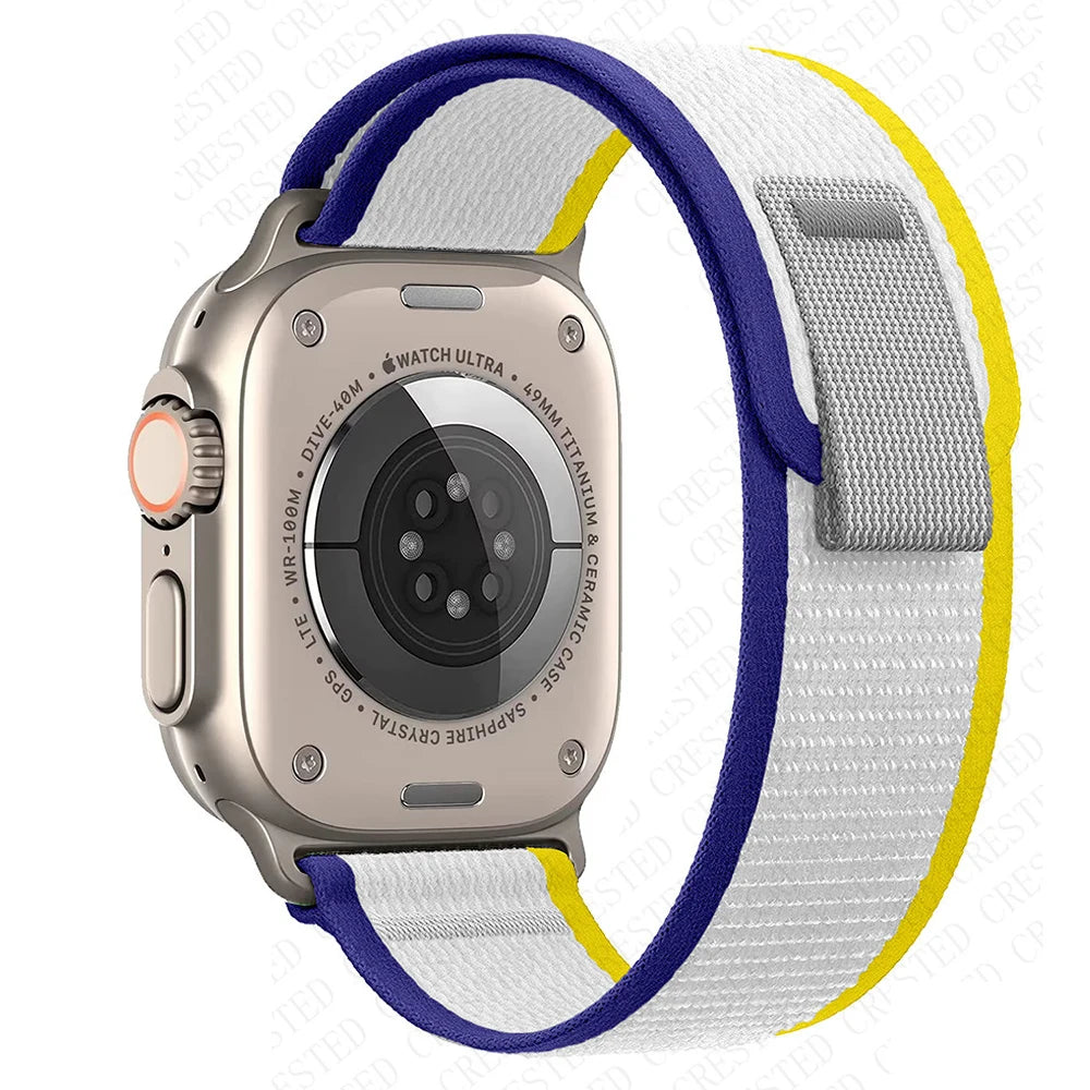 Trail Loop Strap for Apple Watch – Adjustable Sport Band (40–49mm, Ultra/Series Compatible)