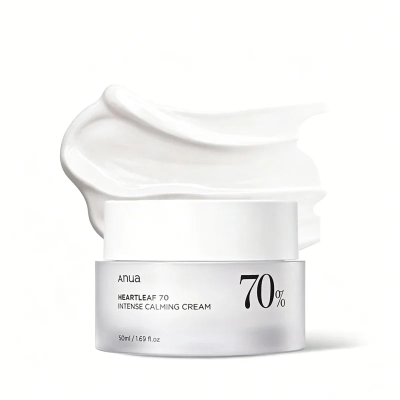 Korean Heartleaf 70 Intense Whitening Cream Soothing Facial Moisturizer Cream Barrier Repair Daily Cream 50ml Skincare Products