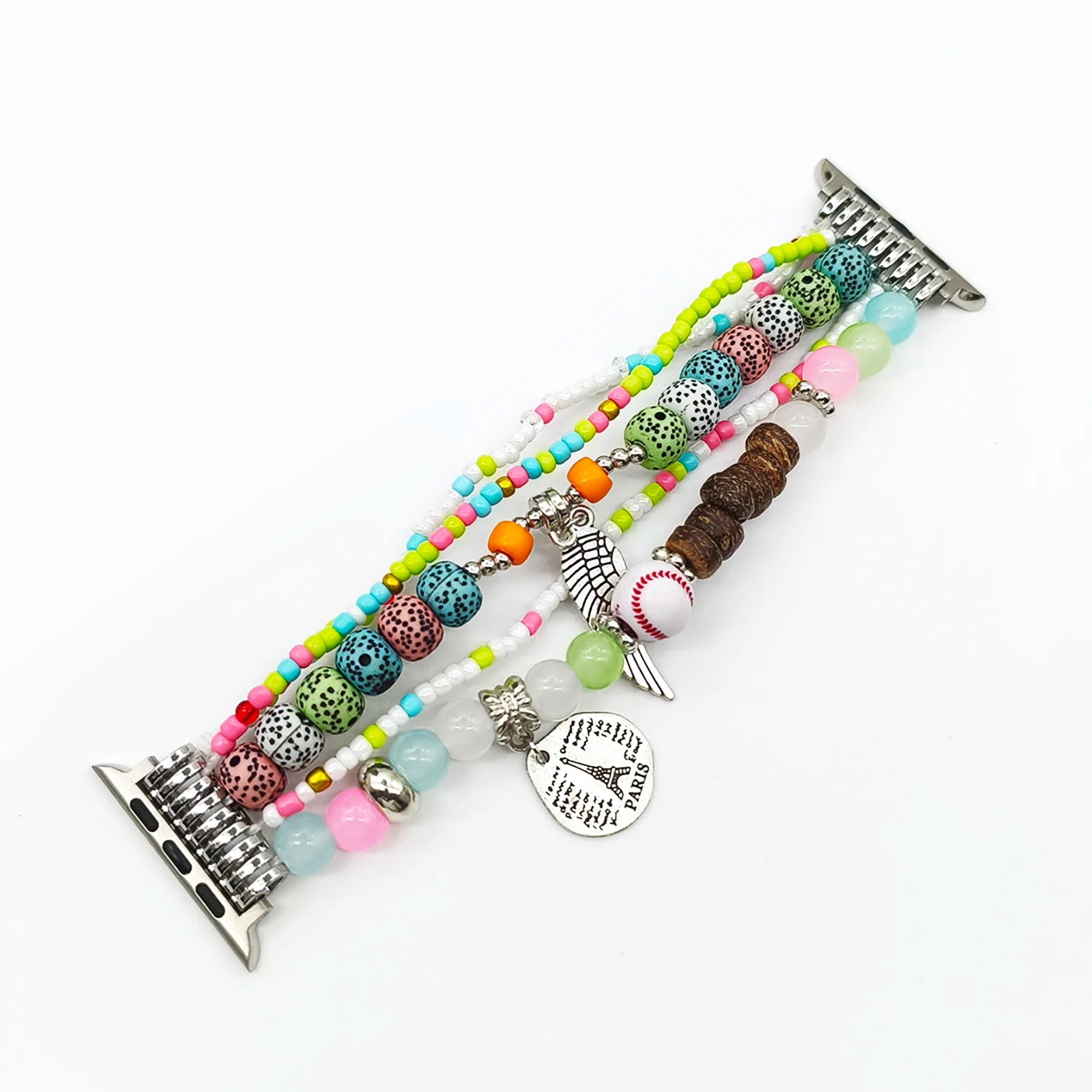 Handmade Beaded Bracelet Strap for Apple Watch Series 11, 10 & Ultra – Women’s Retro Band, 40–49mm