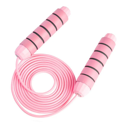 With Ball Bearings Adjustable Tangle-Free Speed Wire Jump Rope Workout with Foam Handles for Fitness Home Workouts and Slim Body