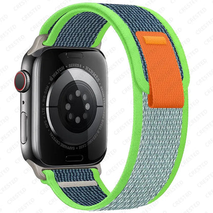 Trail Loop Strap for Apple Watch – Adjustable Sport Band (40–49mm, Ultra/Series Compatible)