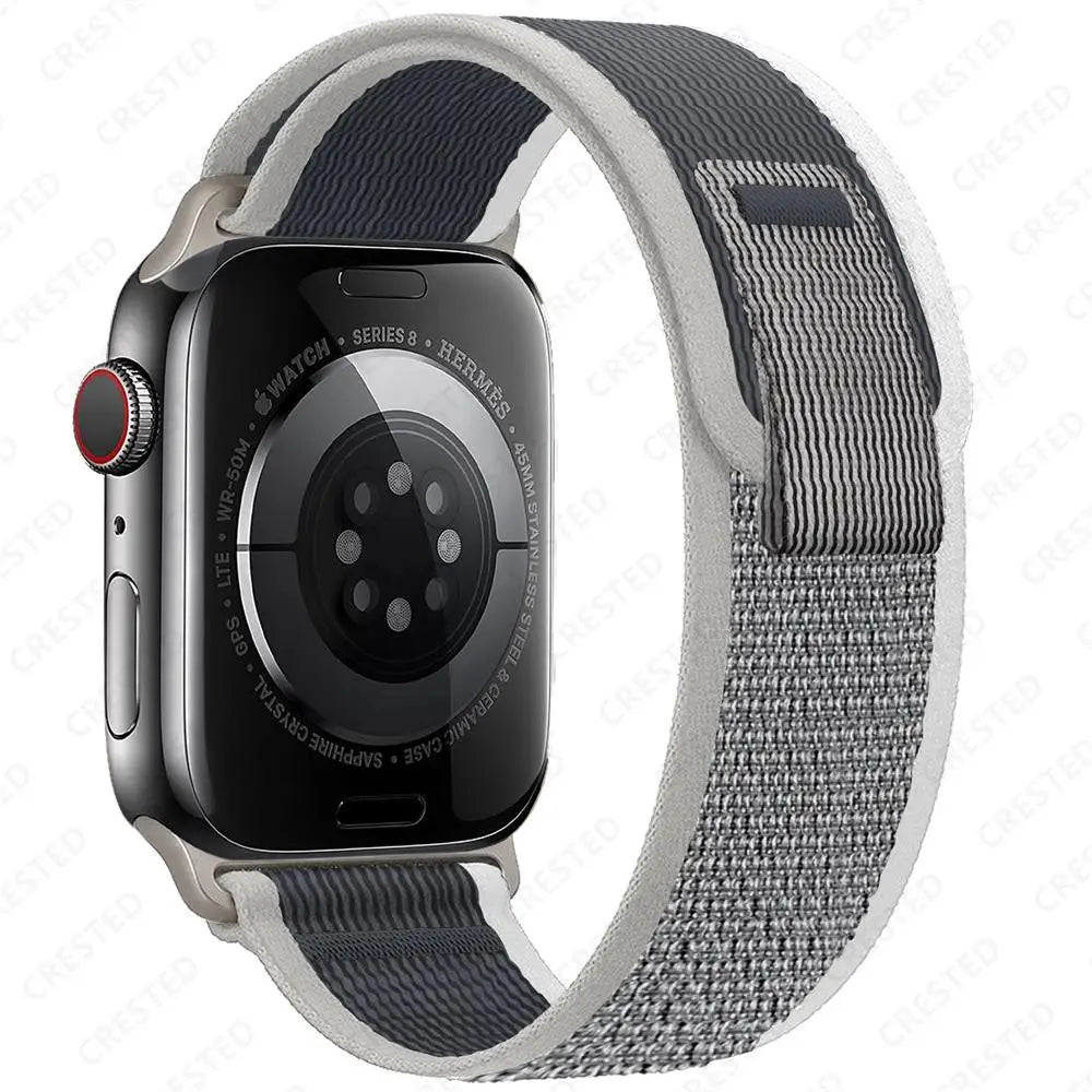 Trail Loop Strap for Apple Watch – Adjustable Sport Band (40–49mm, Ultra/Series Compatible)