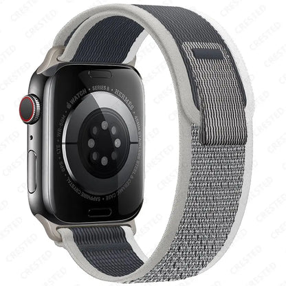 Trail Loop Strap for Apple Watch – Adjustable Sport Band (40–49mm, Ultra/Series Compatible)