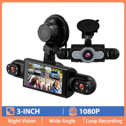 1080P 4-Camera Dash Cam – Full Protection Recording System