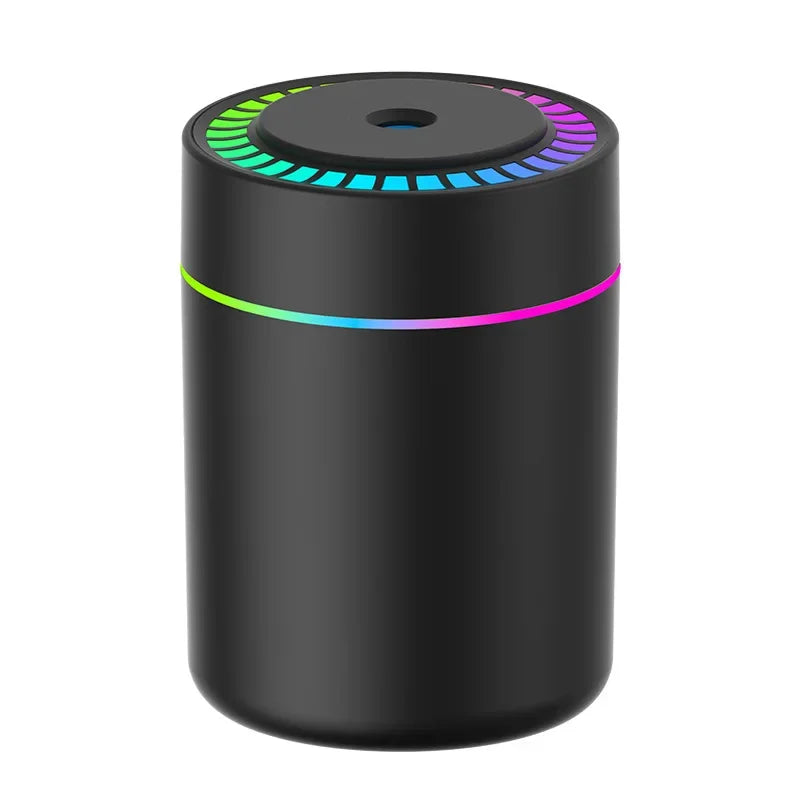 Mini USB Air Humidifier 180ml – Aroma Diffuser & Essential Oil Mist Maker with LED Light