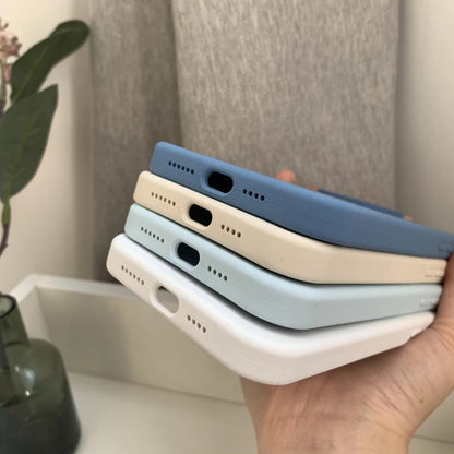 Liquid Silicone Case For Apple iPhone 15 16 14 13 12 11 17 Pro Max 17 Air 16 Plus Phone Original Official Style Protective Cover