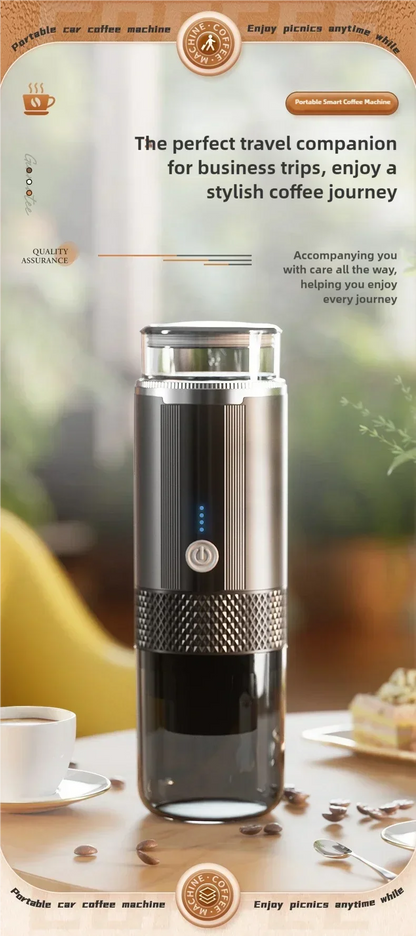 TINSOL Portable Coffee Maker Electric Capsule Grind Coffee Brewer is suitable for ground coffee and KCUP Capsule coffee capsules