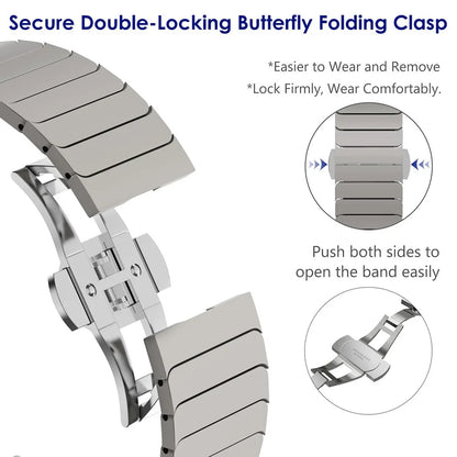 Stainless Steel Metal Band for Apple Watch – Luxury Business Strap for Ultra & Series 10/11