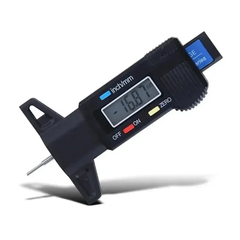 New Digital Depth Gauge Caliper Tread Depth Gauge LCD Tire Tread Gauge For Car Tire 0-25mm Measurer Tool Caliper Repair Tools