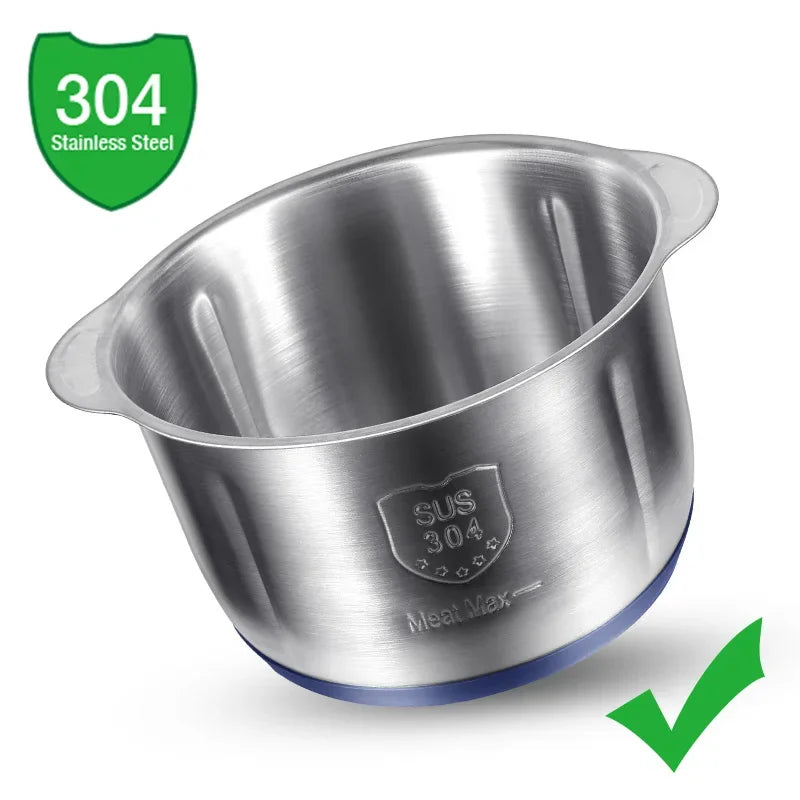 Electric Meat Grinder & Food Chopper 5L – Stainless Steel Multifunction Kitchen Processor