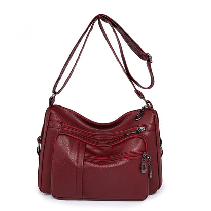 High Capacity Women Tote Bag High Quality Leather Ladies Handbags Leisure Shoulder Bag Small Crossbody Bags For Women 2024 New