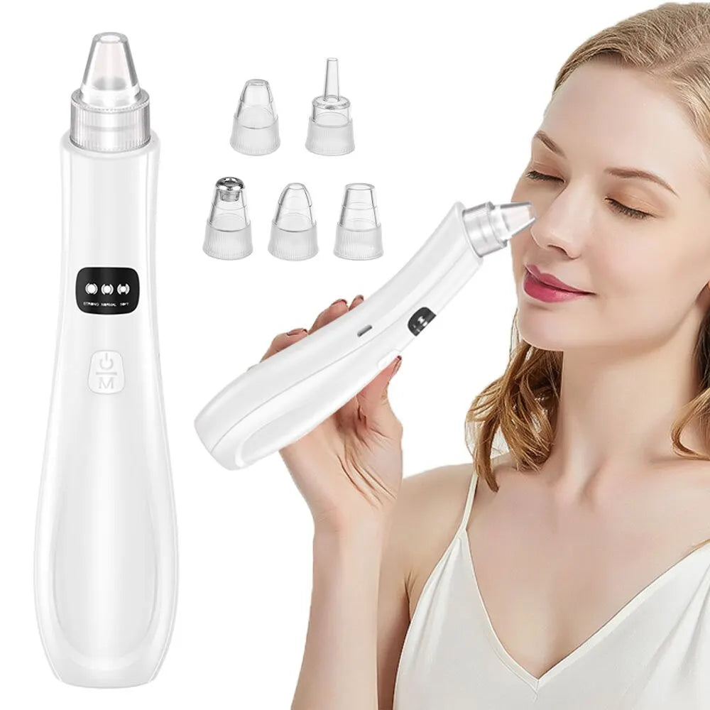 Blackhead Remover Vacuum – 3 Suction Modes Face Cleansing Device