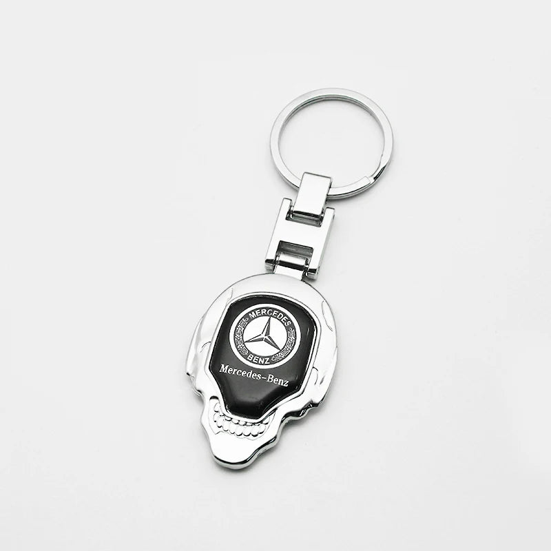 Metal/Leather Keychain Hand-Woven Key Rope Key Ring Key Holder For Mercedes Benz AMG W204 W205 W212 W213 W221 W117 W177 GLA GLE