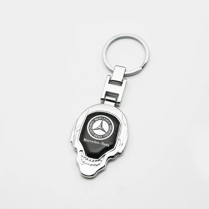 Metal/Leather Keychain Hand-Woven Key Rope Key Ring Key Holder For Mercedes Benz AMG W204 W205 W212 W213 W221 W117 W177 GLA GLE