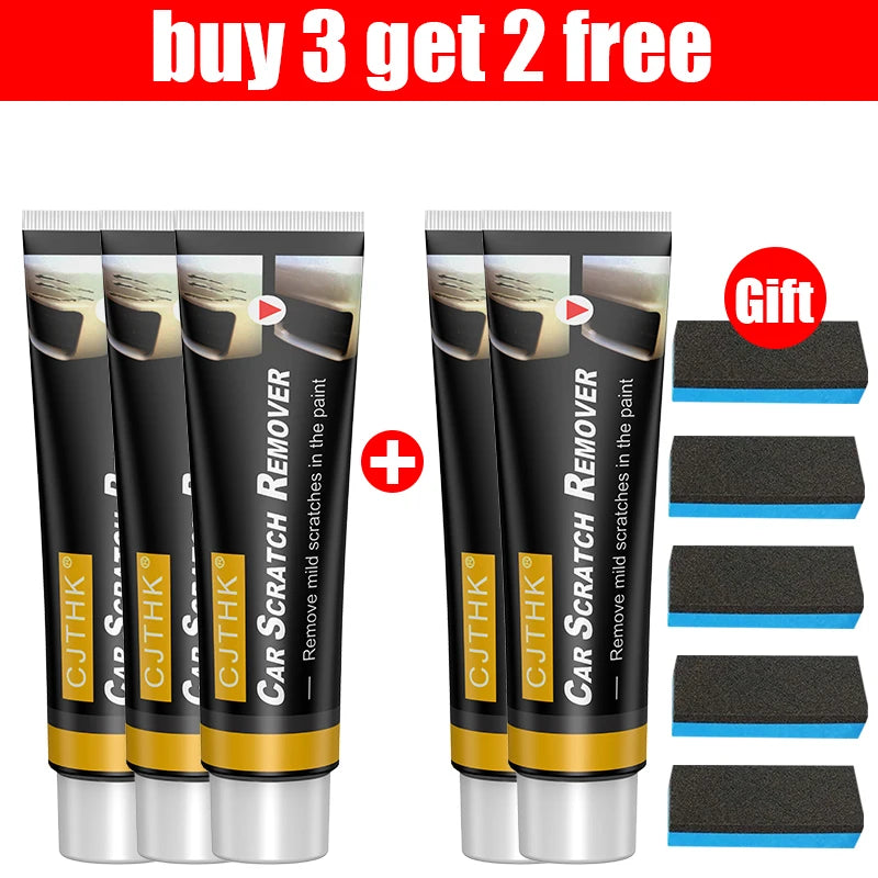 Car Scratch Remover Kit – Auto Paint Repair Polish & Anti-Scratch Wax Compound