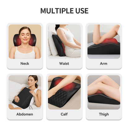 Shiatsu 3D Massage Pillow – Electric Neck, Back & Shoulder Massager with Heat