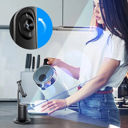 360° Auto Face Tracking Phone Holder (AI Smart Tripod)