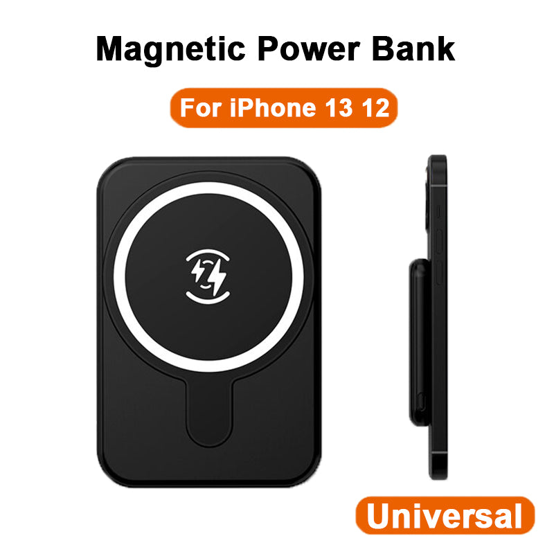 Mini Magnetic Power Bank 5000mAh (Wireless Fast Charging)