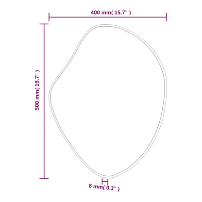 Golden Wall Mirror – Elegant Decorative Mirror for Home & Living Room