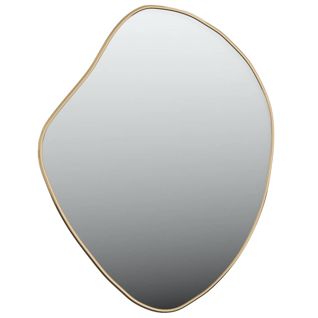 Golden Wall Mirror – Elegant Decorative Mirror for Home & Living Room